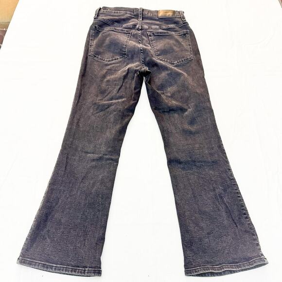 Madewell Cali Demi-Boot Charcoal Wash Button Fly Denim Jeans Size 27 - Picture 3 of 9